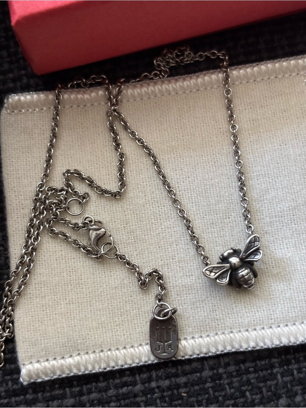 RARE RETIRED James Avery Honey Bee 3-pc Set- Ring, Necklace, and earrings - Picture 6 of 7